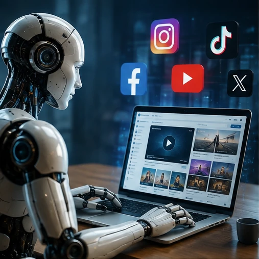 AI content creation and social media
